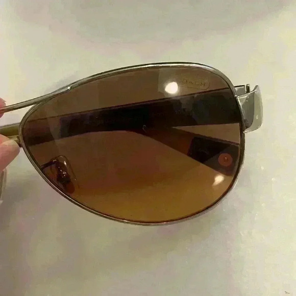 COACH BROWN/GOLD HC 7003 /L012 KRISTINA SUNGLASSES - Picture 6 of 10